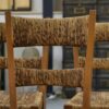 Ensemble de 8 chaises dans le goût de Geneviève Pons 1950's