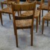 Ensemble de 8 chaises dans le goût de Geneviève Pons 1950's