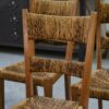 Ensemble de 8 chaises dans le goût de Geneviève Pons 1950's