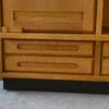 Armoire en chêne massif par Guillerme et Chambron et céramique par Danikowski 1950's