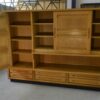 Armoire en chêne massif par Guillerme et Chambron et céramique par Danikowski 1950's