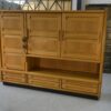 Armoire en chêne massif par Guillerme et Chambron et céramique par Danikowski 1950's
