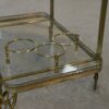 Desserte néo-classique en laiton et verre attribué à Maison Jansen 1960's