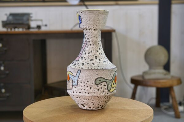 Vase en céramique par Marius Bessone à Vallauris 1950's