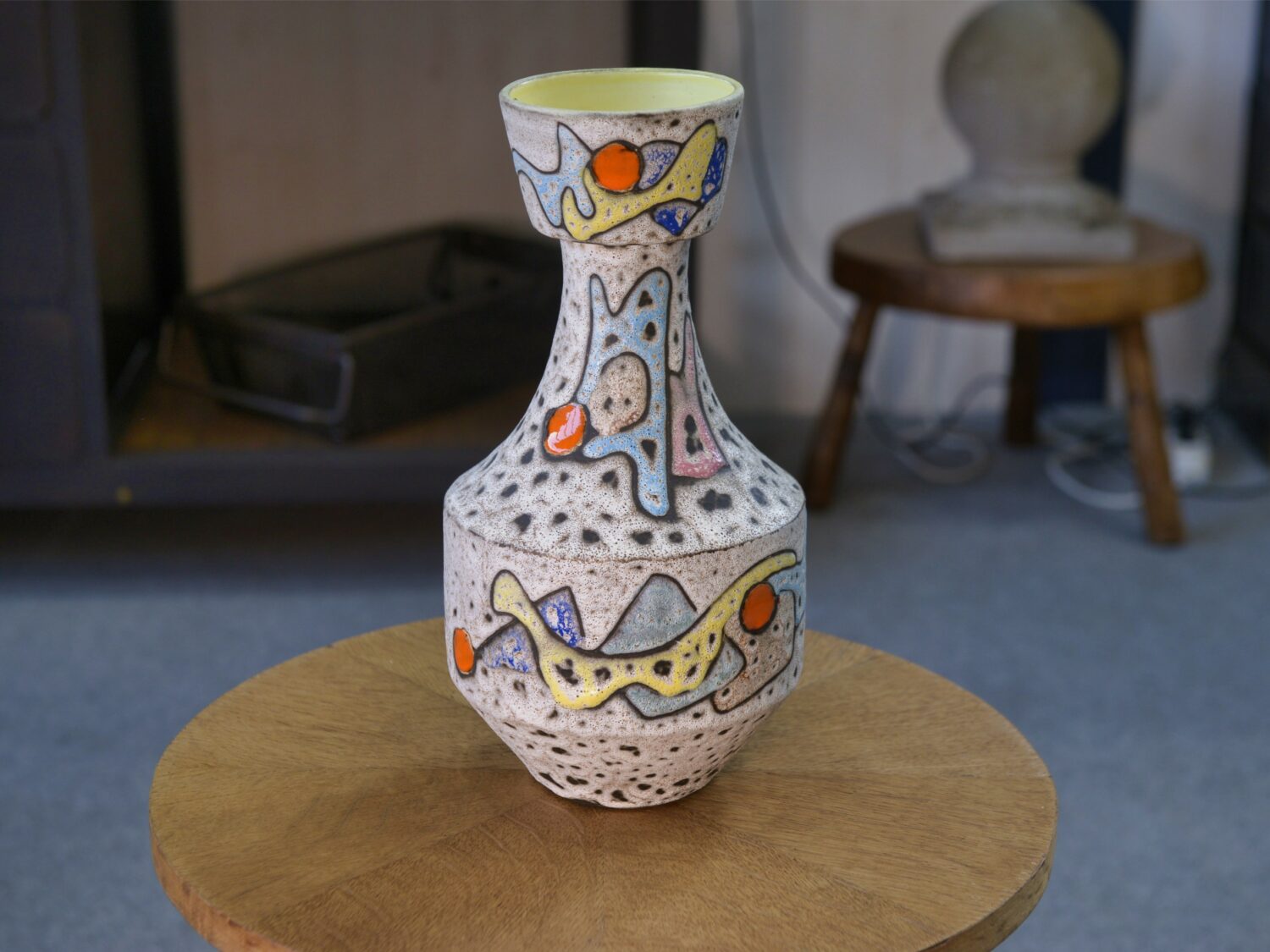 Vase en céramique par Marius Bessone à Vallauris 1950's