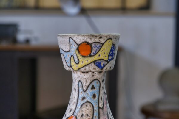 Vase en céramique par Marius Bessone à Vallauris 1950's