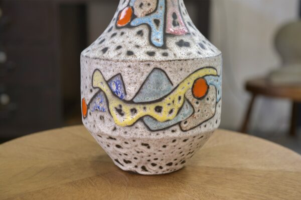 Vase en céramique par Marius Bessone à Vallauris 1950's