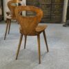 Lot de 4 chaises modèle "Fourmi" par Baumann 1950's