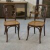 Paire de chaises en bois de hêtre courbé Art nouveau attribué à Koloman Moser pour Jacob et Josef Kohn 1890/1910's