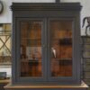 Buffet 2 corps 2 portes 2 tiroirs en pin 1900's