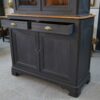 Buffet 2 corps 2 portes 2 tiroirs en pin 1900's