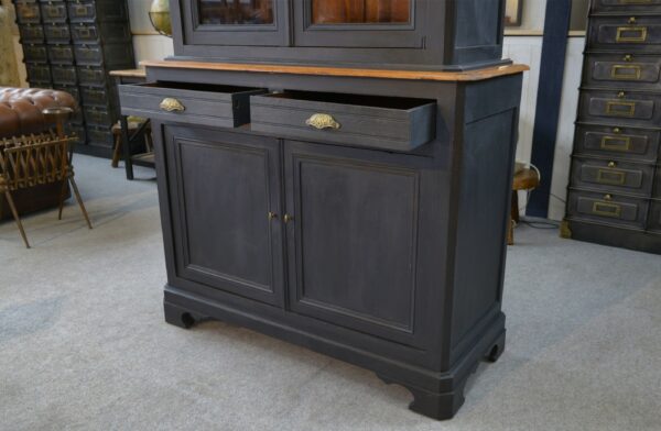 Buffet 2 corps 2 portes 2 tiroirs en pin 1900's