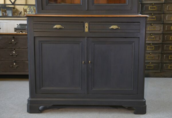 Buffet 2 corps 2 portes 2 tiroirs en pin 1900's