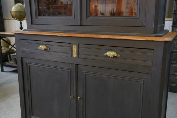 Buffet 2 corps 2 portes 2 tiroirs en pin 1900's