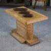 Table d'appoint en chêne massif attribué à Gaston Poisson 1960's