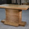 Table d'appoint en chêne massif attribué à Gaston Poisson 1960's