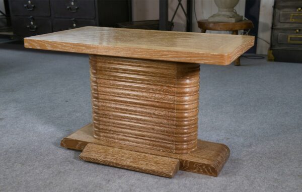 Table d'appoint en chêne massif attribué à Gaston Poisson 1960's