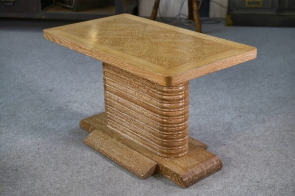 Table d'appoint en chêne massif attribué à Gaston Poisson 1960's