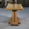 Table d'appoint en chêne massif attribué à Gaston Poisson 1960's