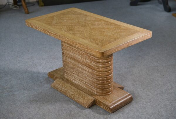 Table d'appoint en chêne massif attribué à Gaston Poisson 1960's