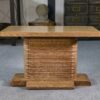 Table d'appoint en chêne massif attribué à Gaston Poisson 1960's