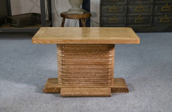 Table d'appoint en chêne massif attribué à Gaston Poisson 1960's